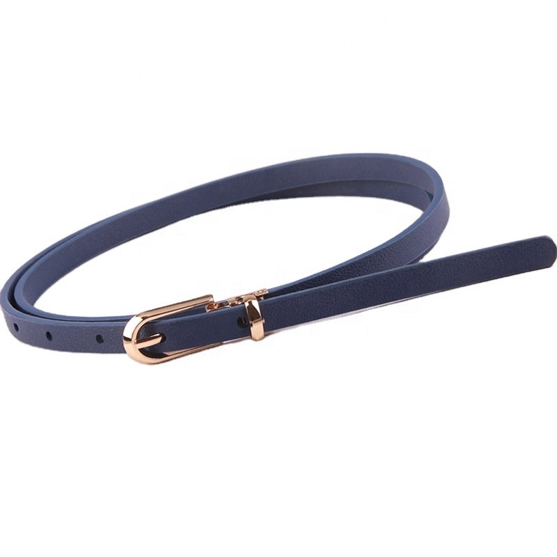 Female Belt New multi-color decorative dress with sweater thin belt women's versatile needle buckle PU small belt