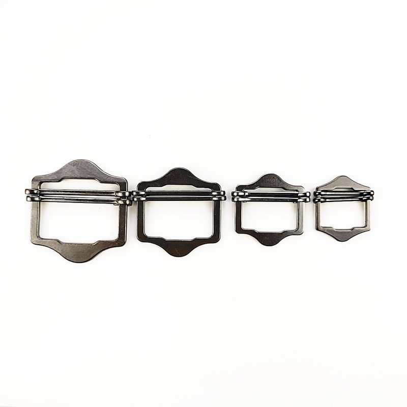 DWDP Professional Zinc Alloy Double Needle Belt Buckle Pant Strap Sliding Metal Buckle