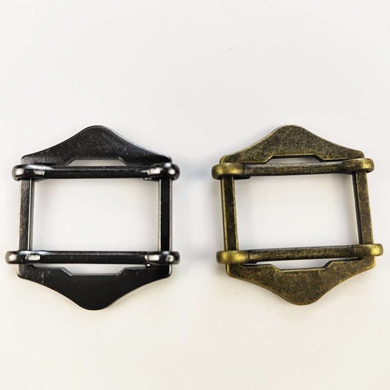 DWDP Professional Zinc Alloy Double Needle Belt Buckle Pant Strap Sliding Metal Buckle