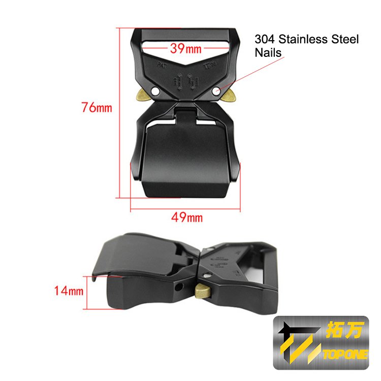 1.5 inches Aluminum Alloy Heavy Duty Nylon Belt Non-Slip Buckle