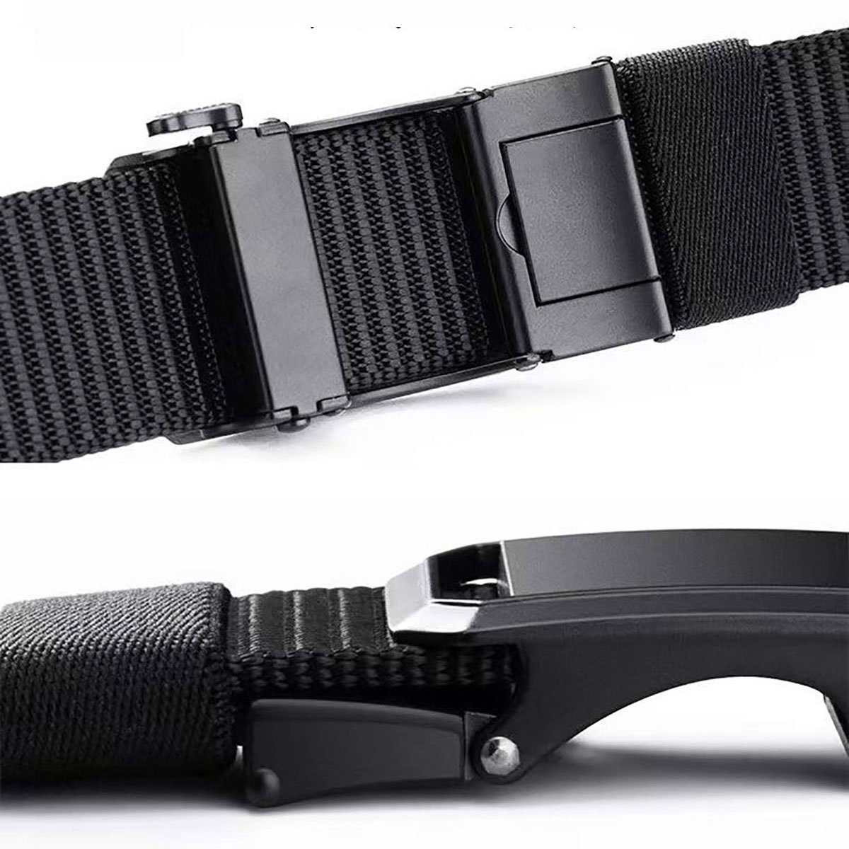 wholesale nylon belt custom logo automatic buckle belt outdoor fashion Men's business casual belt