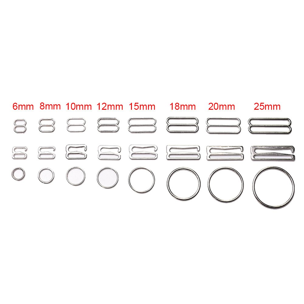 Wholesale Alloy O Ring Underwear Bikini Buckle Garter Belt Clip Strap Adjuster Bra Metal Swimwear Hook Rings And Sliders