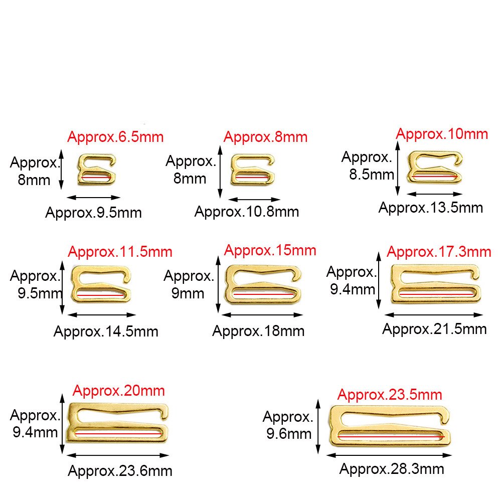Wholesale Alloy O Ring Underwear Bikini Buckle Garter Belt Clip Strap Adjuster Bra Metal Swimwear Hook Rings And Sliders