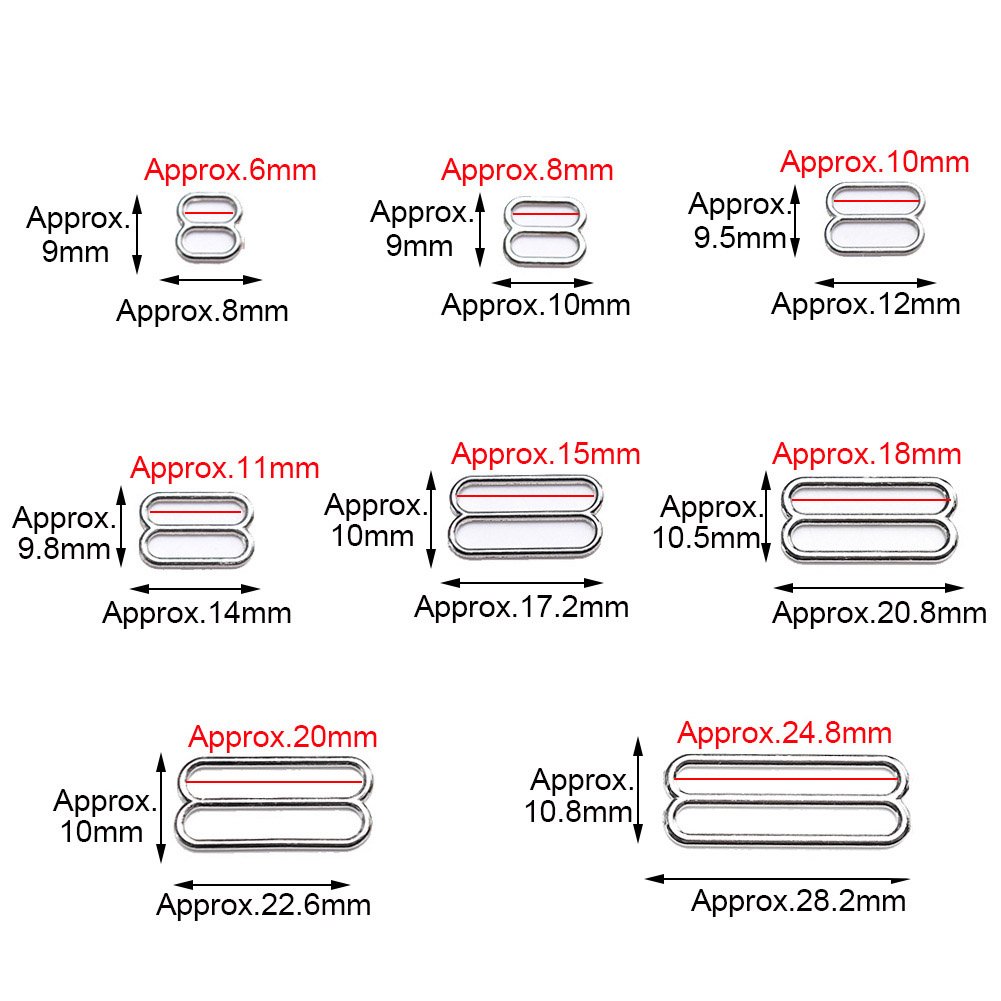 Wholesale Alloy O Ring Underwear Bikini Buckle Garter Belt Clip Strap Adjuster Bra Metal Swimwear Hook Rings And Sliders