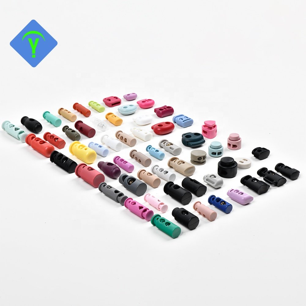 17*10*7 Mm Plastic Tightening Buckle Newest Rainbow Metal Spring Cord Lock Stopper Adjustable Drawstring Buckle Elastic Toggle