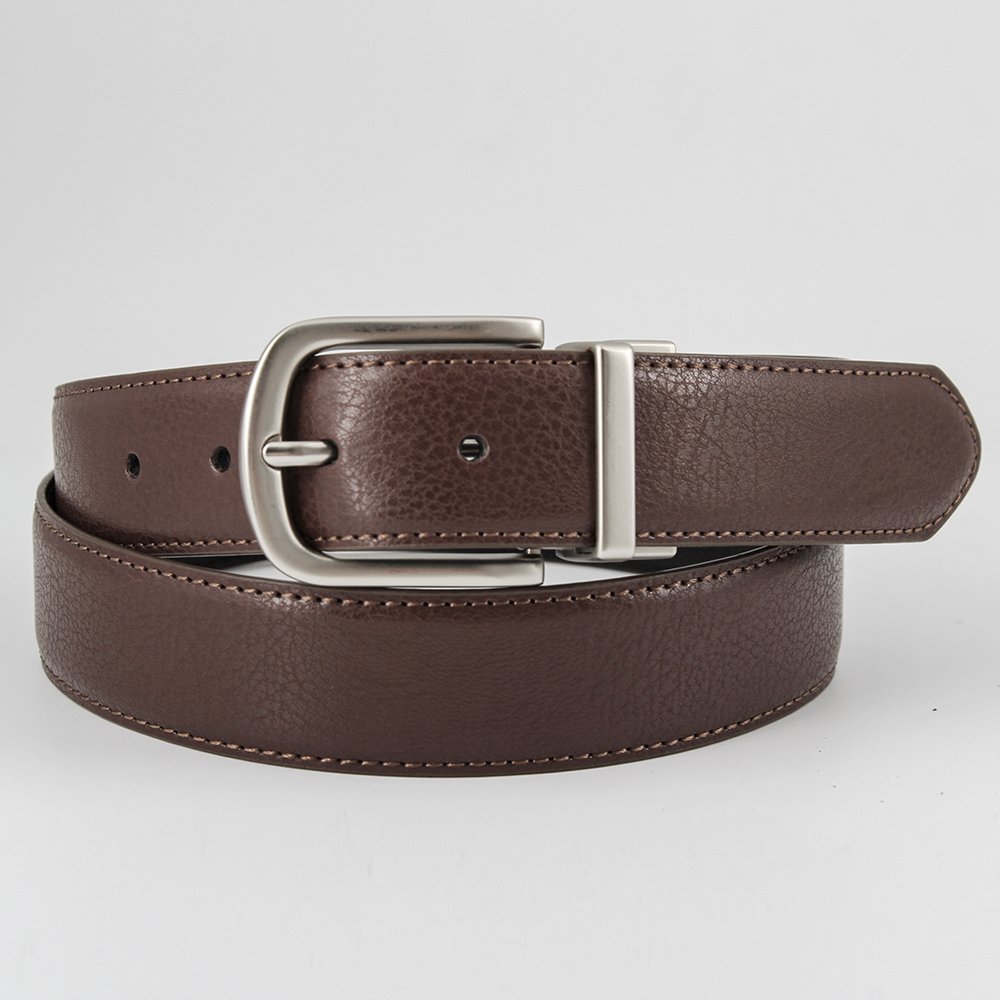 Fashion custom designer men twist buckle high quality belts for men reversible buckle leather belt