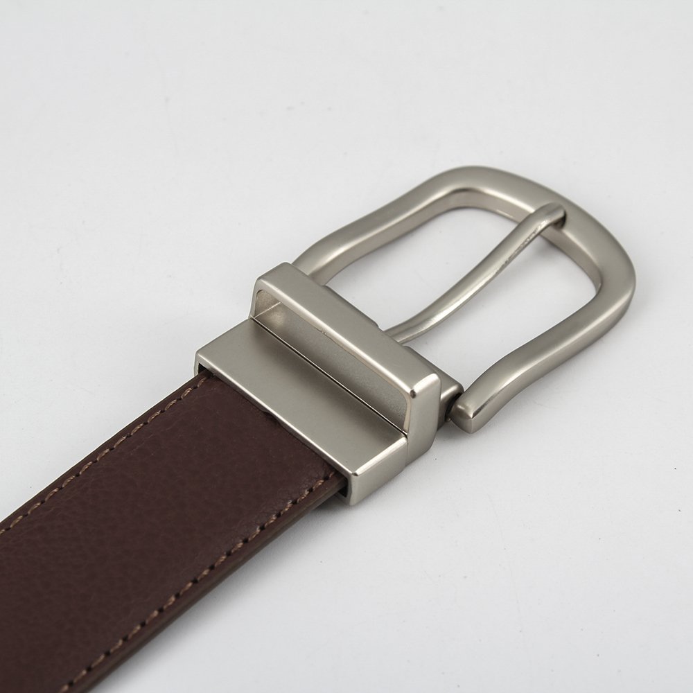 Fashion custom designer men twist buckle high quality belts for men reversible buckle leather belt
