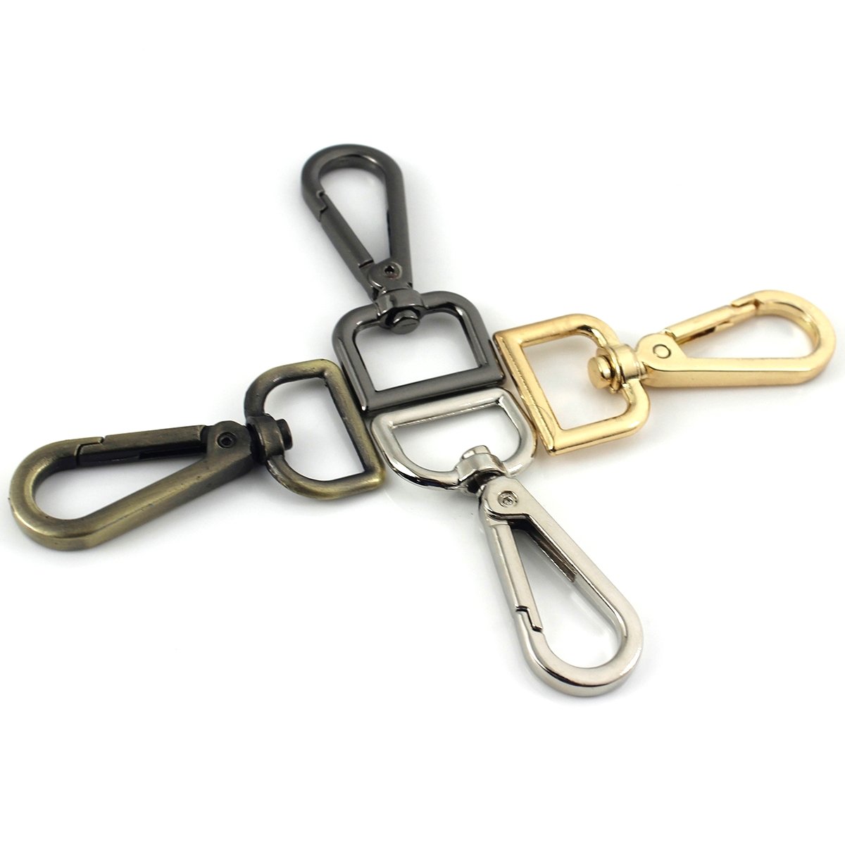 CLOXY Alloy Bag Buckle Keychain Carabiner Swivel Lobster Trigger Clasp Bag Strap Hook Buckle Bag Parts Accessories Snap Hook