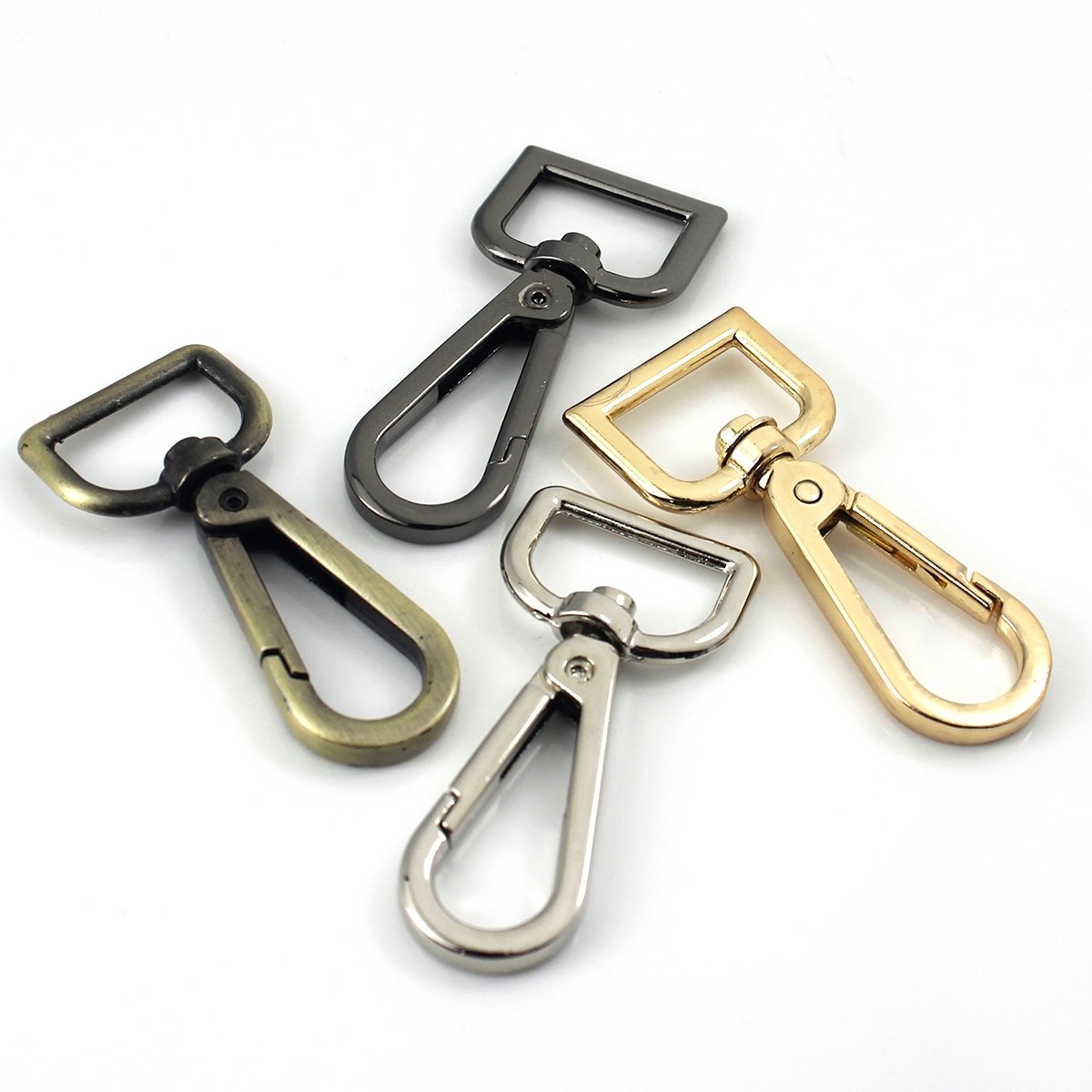 CLOXY Alloy Bag Buckle Keychain Carabiner Swivel Lobster Trigger Clasp Bag Strap Hook Buckle Bag Parts Accessories Snap Hook