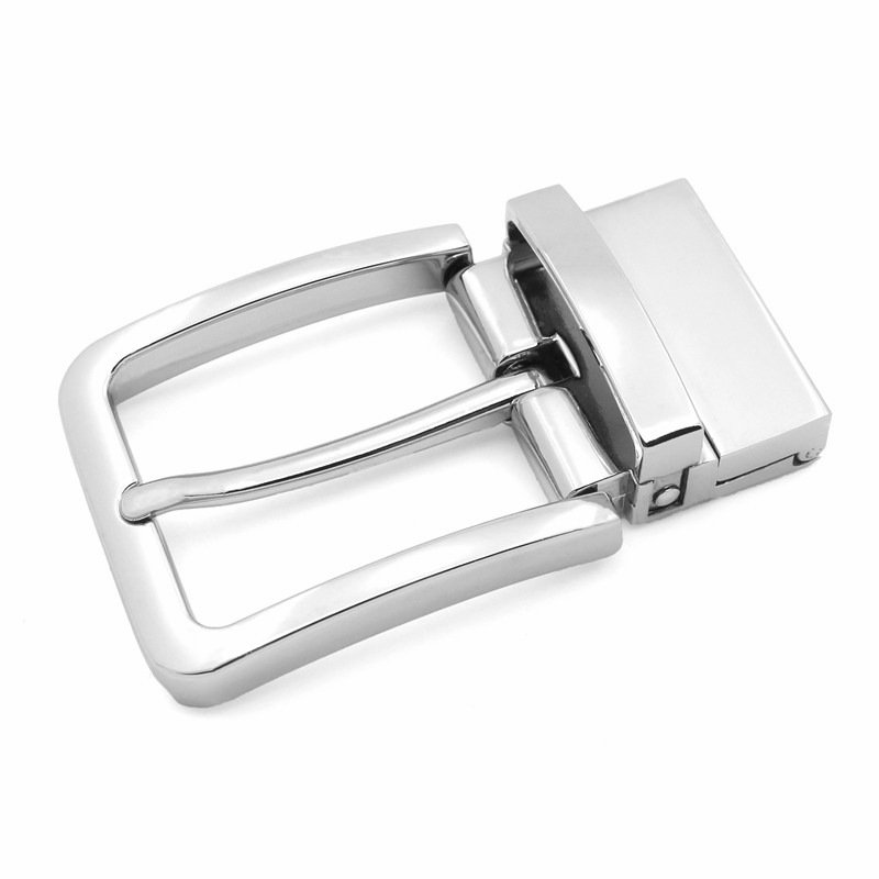 Reversible Buckles Pin Buckle For Men's Holes Belt Alloy Buckle Factory Custom Logo Wholesale Stock