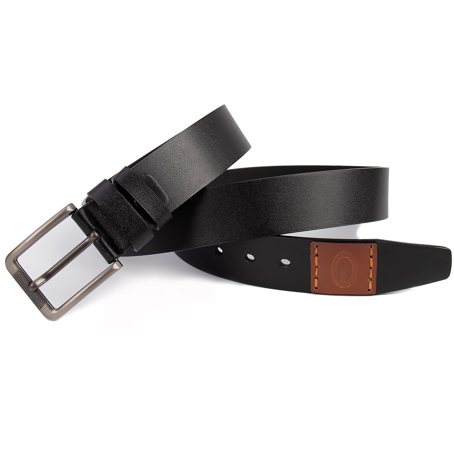Manufacturer's Direct Sales Men's Casual PU Belt New Men's Silver Pin Buckle Smooth PU Belt