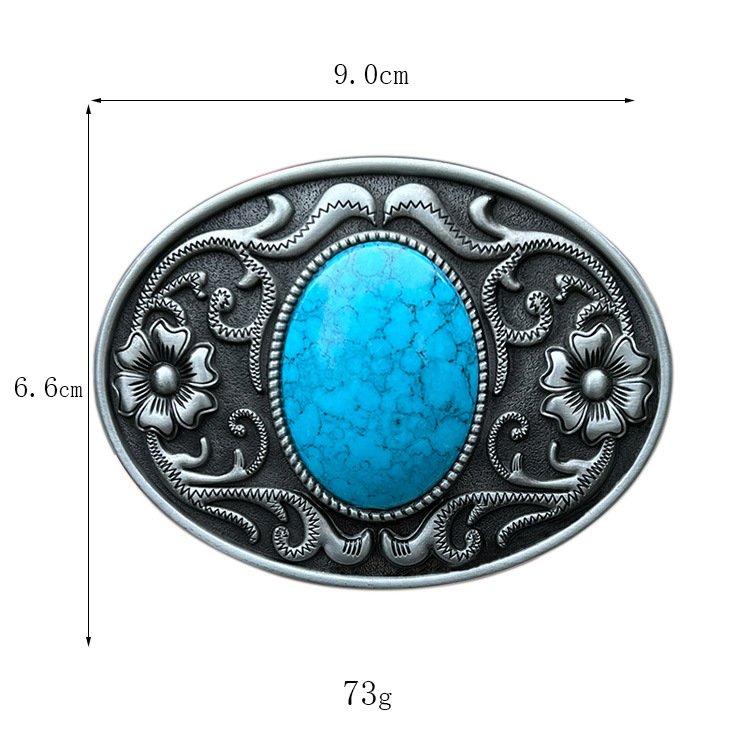 western cowboy belt buckle antique brass gemstone belt buckle oval western belt buckle for men