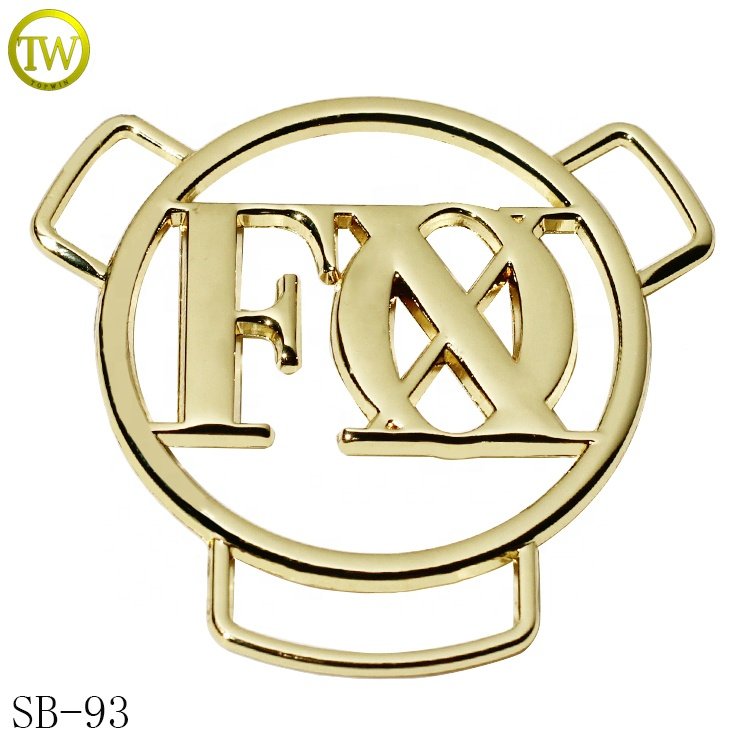 Eco-friendly underwear gold straps adjuster zinc alloy bikini accessory metal parts bra private name buckles