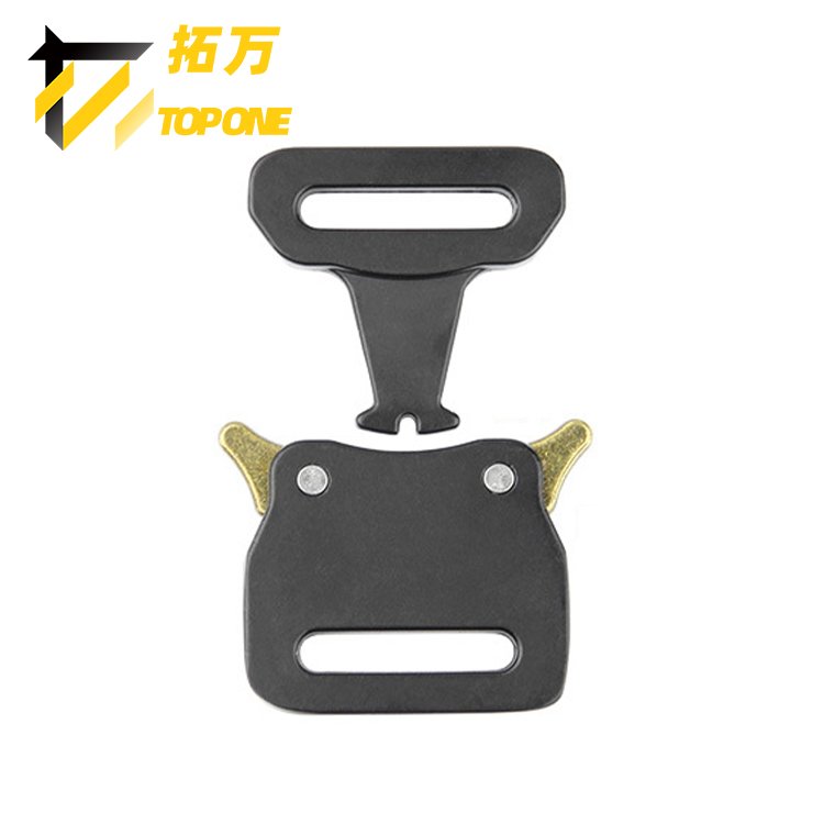 Size 25mm Metal Quick Release Buckles For Webbing Belt Tactical Trigger Buckle Black Custom Logo