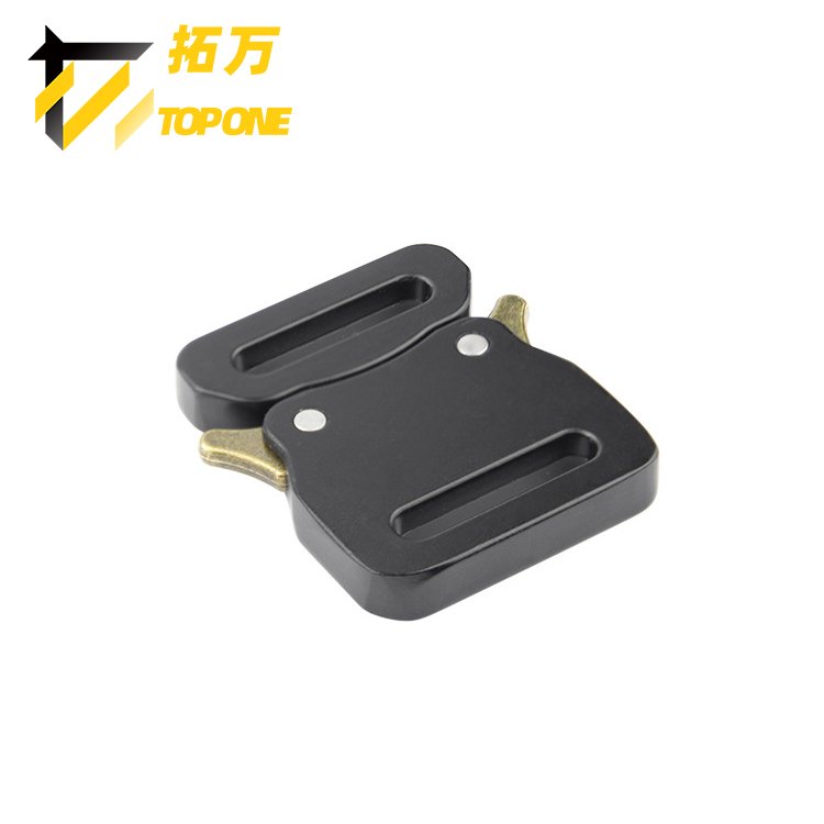 Size 25mm Metal Quick Release Buckles For Webbing Belt Tactical Trigger Buckle Black Custom Logo
