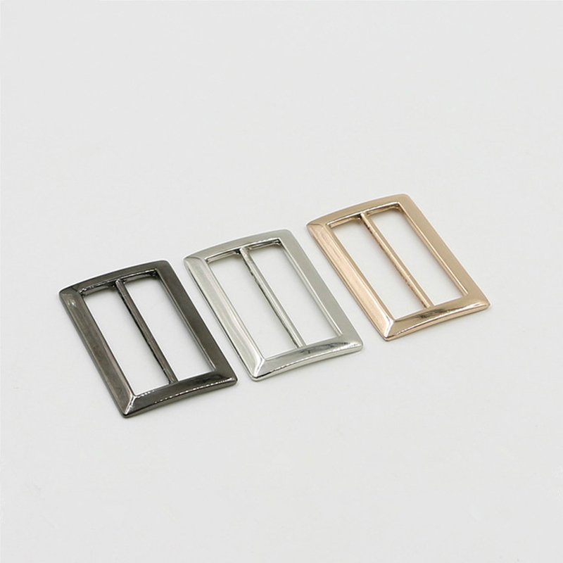 High Standard Quality Adjustable Slider 30mm 50mm Metal Square Metal Pin Buckle For Bag