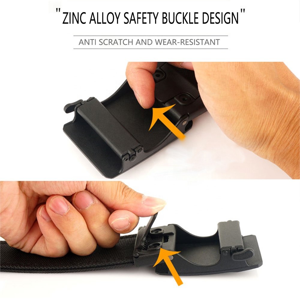 TUSHI Custom Quick Release Buckle Nylon Heavy Duty Utility belt EDC Reinforced Tactical Belt metal Automatic Buckle Belt Factory