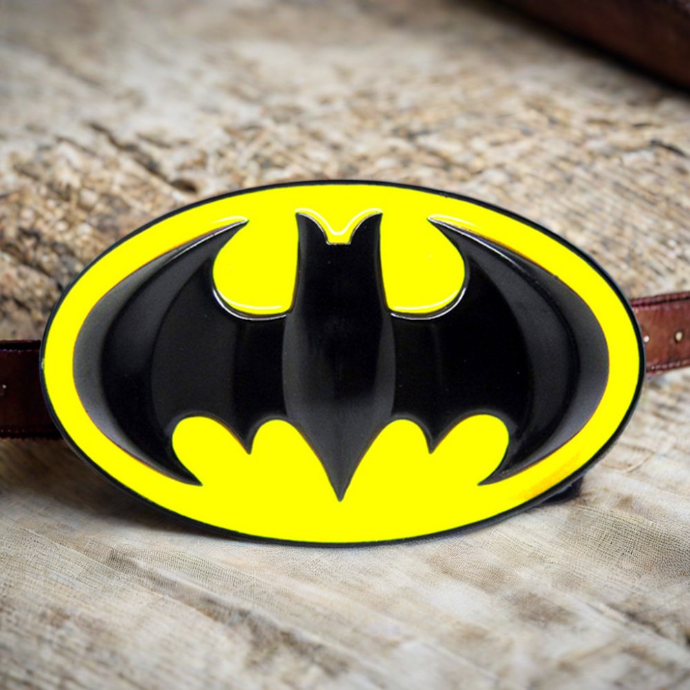 Bat man children bottom ODM toy present pins wholesale white buckle roller belt flat belt buckle western buckle belt dad