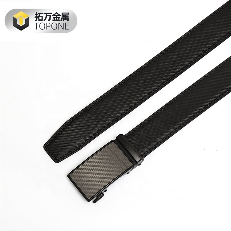 Hot Selling Business Leisure Automatic Alloy Ratchet Buckle Trendy Design Luxury Genuine Leather Men's Belt
