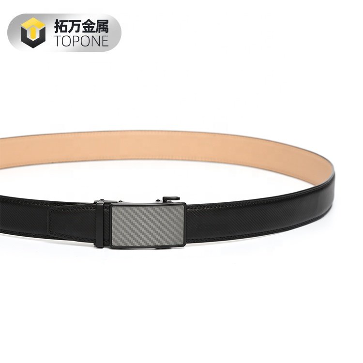 Hot Selling Business Leisure Automatic Alloy Ratchet Buckle Trendy Design Luxury Genuine Leather Men's Belt