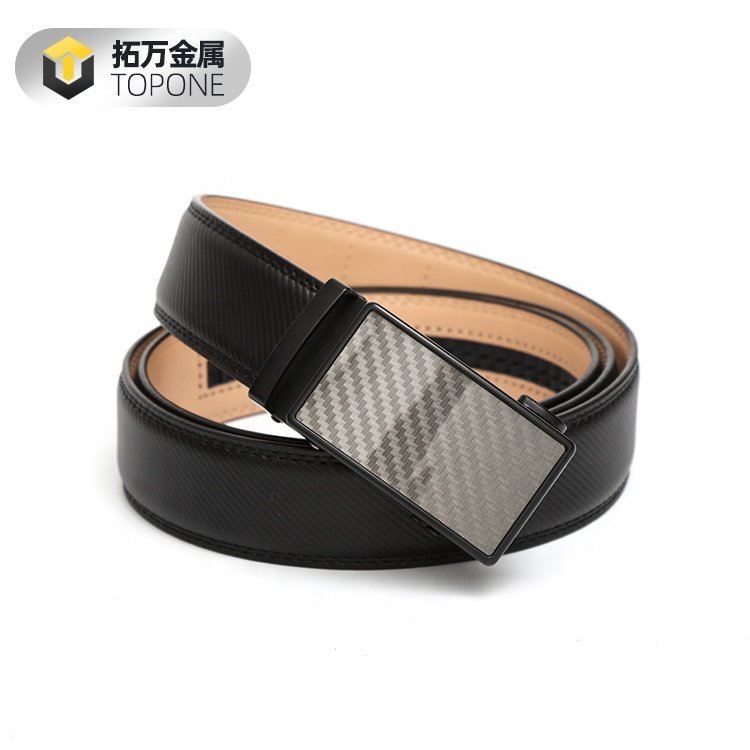 Hot Selling Business Leisure Automatic Alloy Ratchet Buckle Trendy Design Luxury Genuine Leather Men's Belt