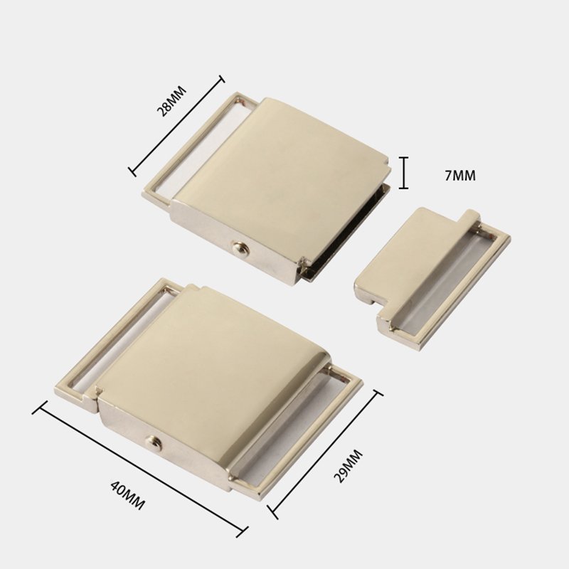 Management Wholesale 50MM Metal Buckle Custom Brand Logo Zinc Alloy Metal Quick Release Buckles For Bag Accessories
