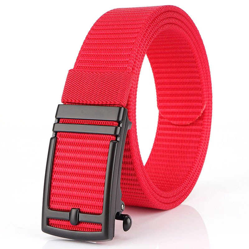 Custom Tactical Thickened Nylon Men's Business Fabric Quick Release Automatic Buckle Canvas Belt Slide Buckle Buckle Head