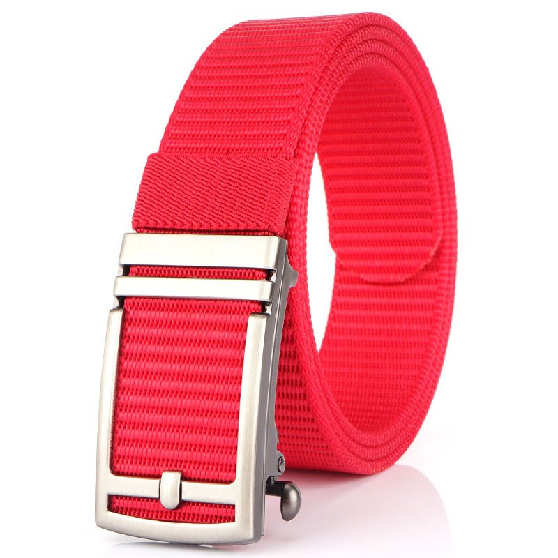 Custom Tactical Thickened Nylon Men's Business Fabric Quick Release Automatic Buckle Canvas Belt Slide Buckle Buckle Head