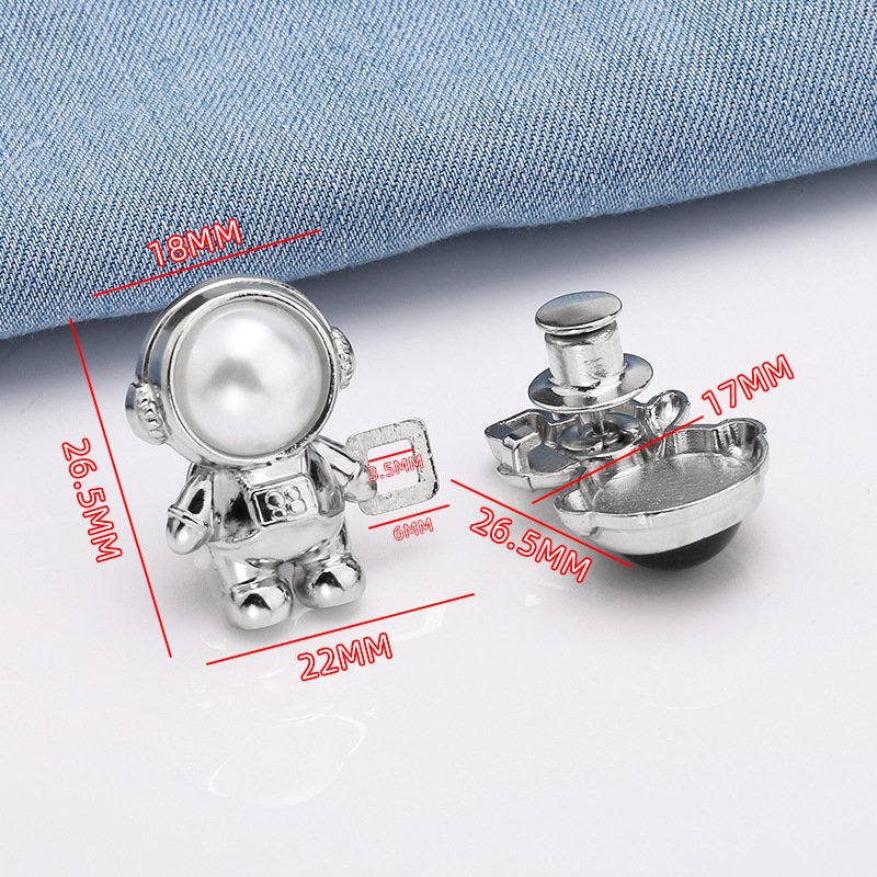 Waist Body Fit Tighten Buckles Astronaut Waist Closure Button With Detachable for Skirt Pant Jeans Greatly Improved Waist C