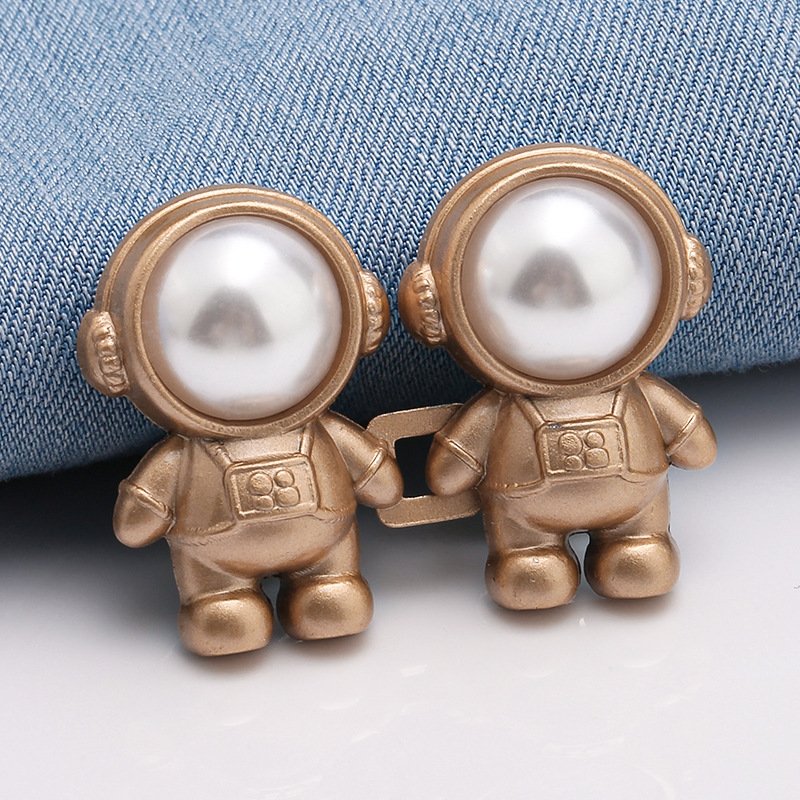 Waist Body Fit Tighten Buckles Astronaut Waist Closure Button With Detachable for Skirt Pant Jeans Greatly Improved Waist C