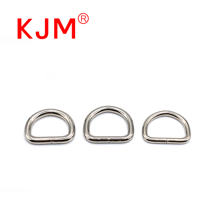 Bag Hardware 1 Inch Nylon Webbing Iron D Black Metal D Ring for Handbag Accessories