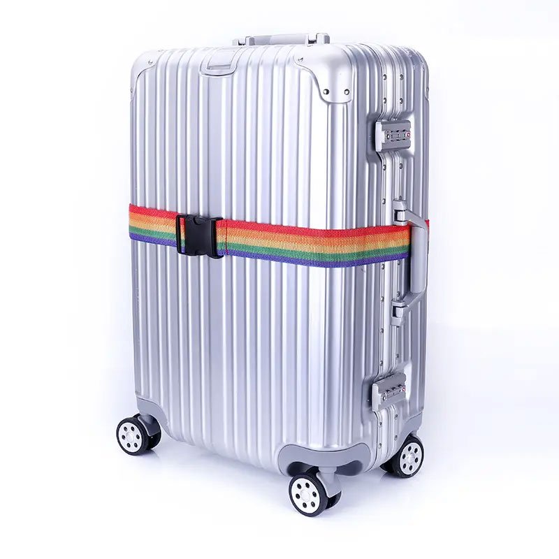 OEM Luggage Strap with Buckle Adjustable Strap Suitcase Belt Polyester Travel Luggage Belt Strap