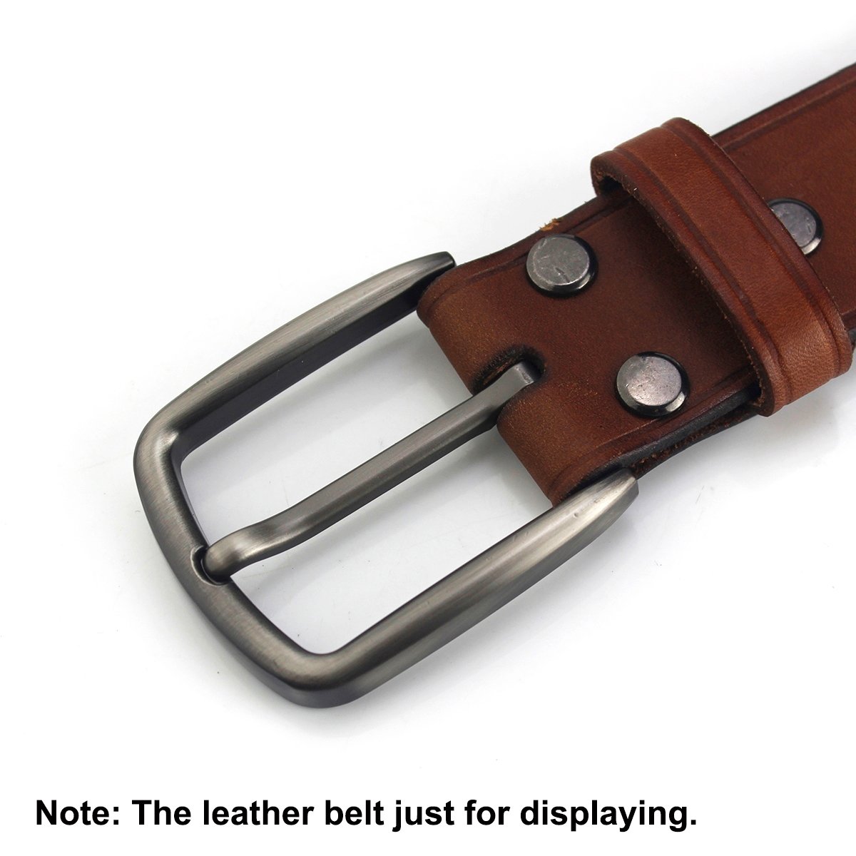 40mm Alloy Rectangle Pin Buckle 40mm Men's Belt Accessories Simple Square Belt Head for Men Leather Belt