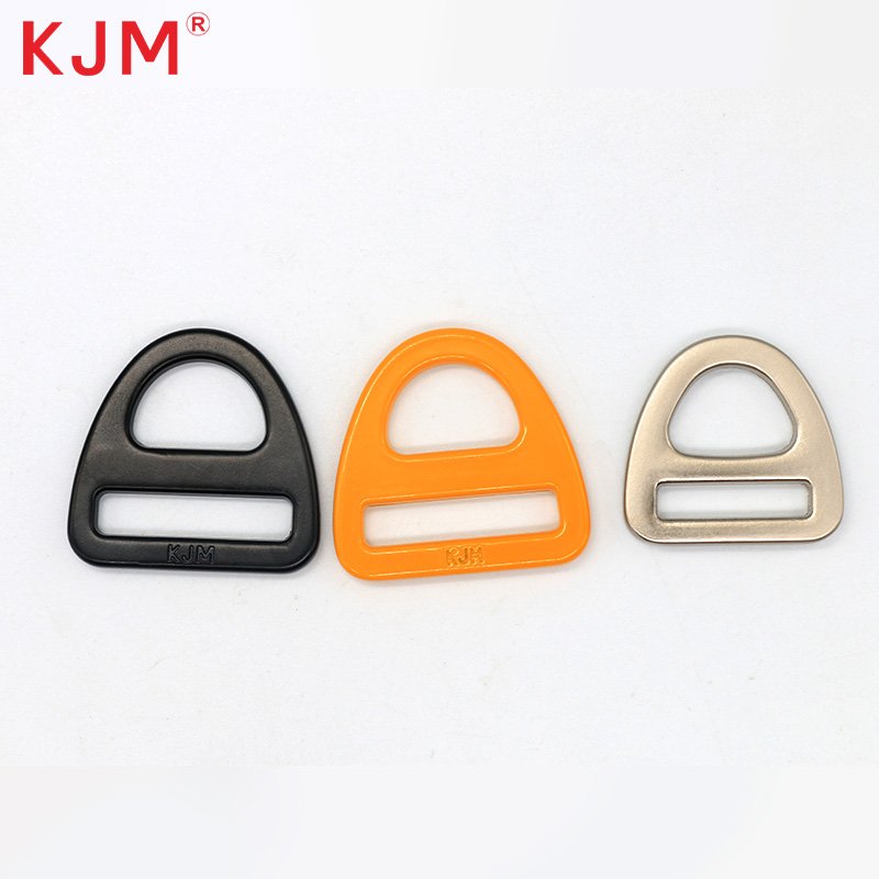 KJM Zinc Alloy Flat Metal D Ring Buckle for Bag Pet Collar