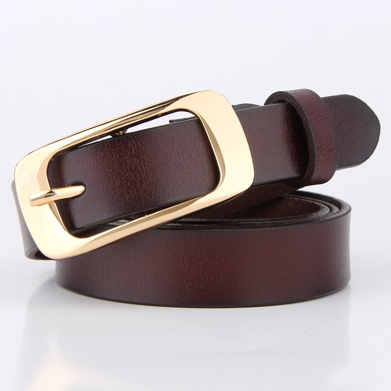 Women's pin buckle belt high quality cowhide versatile belt fashionable and personalized retro waistband