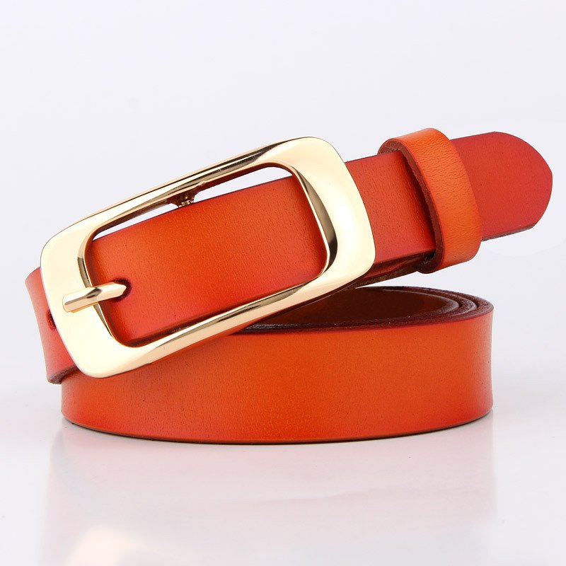 Women's pin buckle belt high quality cowhide versatile belt fashionable and personalized retro waistband