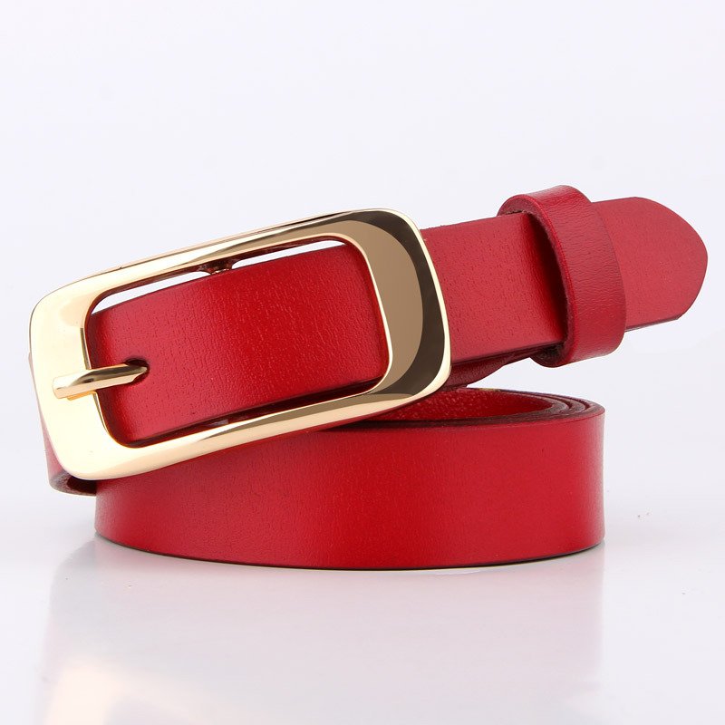 Women's pin buckle belt high quality cowhide versatile belt fashionable and personalized retro waistband