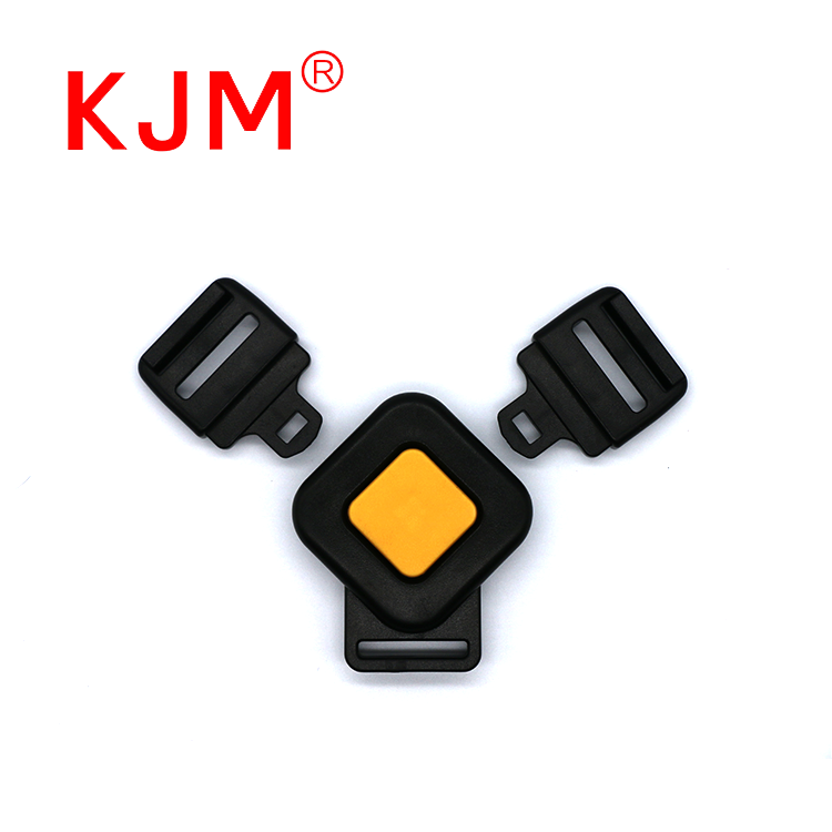 Factory Price 3 Point Plastic Side Quick Release Plastic Strap Buckle for Baby Stroller Chair Clips Buckle Baby Car Safety Strap