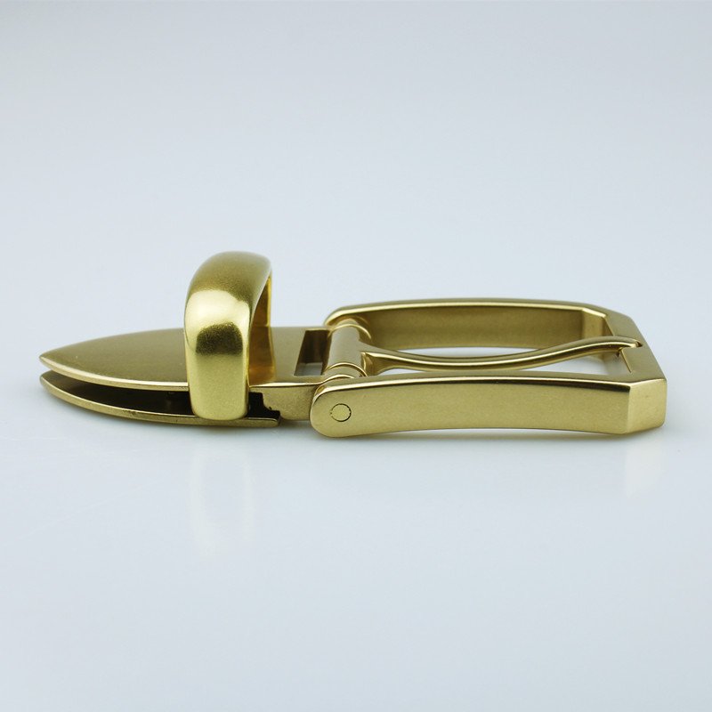 Custom Personalized 40MM SOLID BRASS belt buckle Single pin Reversible buckle For Men