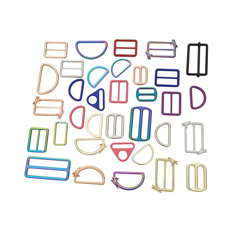 Zinc alloy square ring buckles cast seamless rectangle rings leather craft bag strap buckle garment belt luggage purse