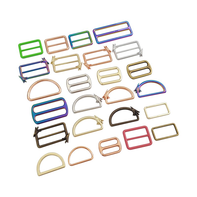 Zinc alloy square ring buckles cast seamless rectangle rings leather craft bag strap buckle garment belt luggage purse