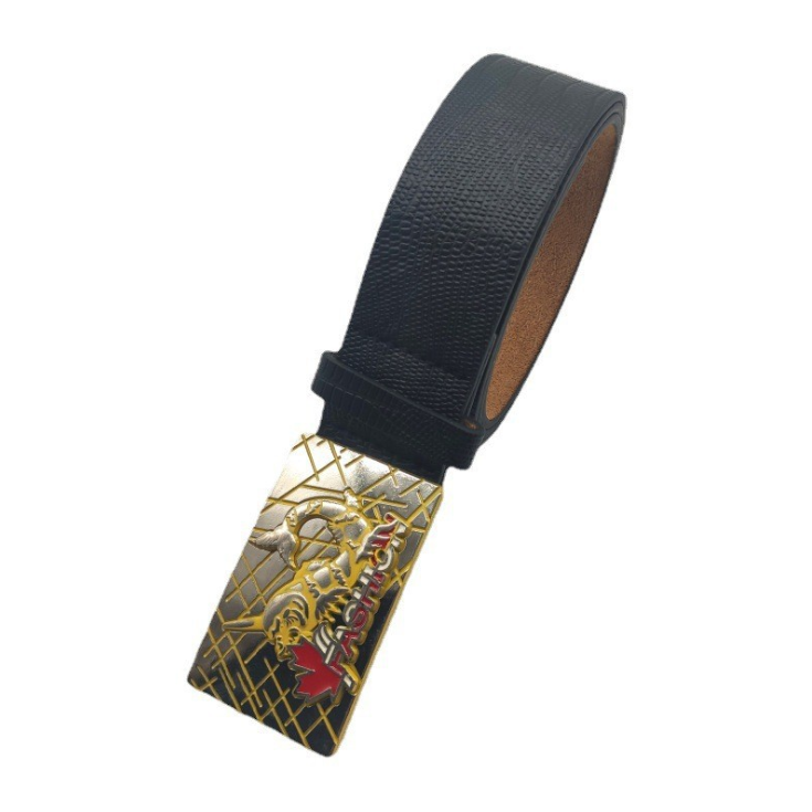 Fashion casual buckle PU belt leather men's simple belt