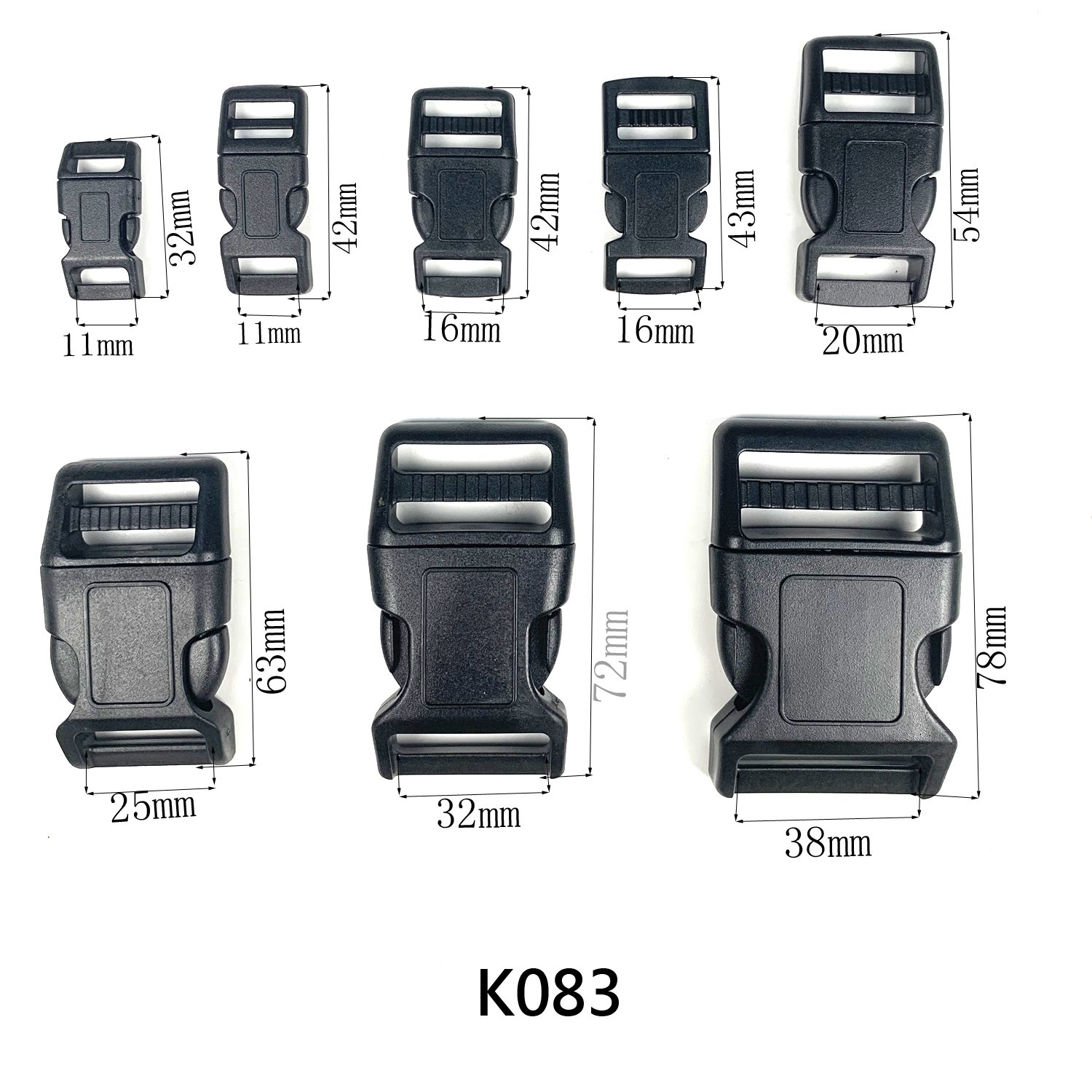 Plastic Buckle Dog Collar Quick Release Clip Buckle Custom High Quality Plastic Eco-friendly Customized ISO Bag Buckle Plastic
