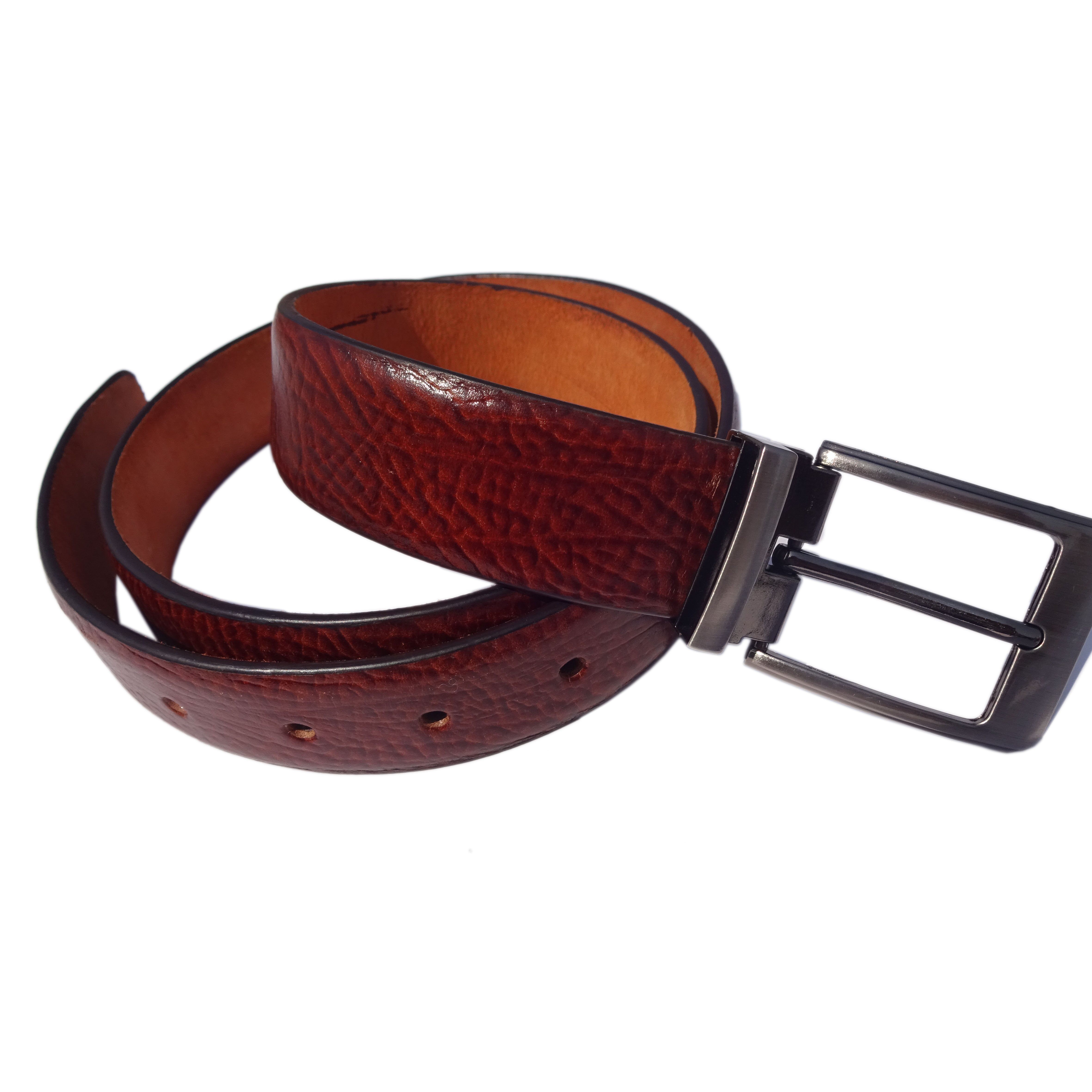 Genuine Leather reversible Belts Man Business Cow Leather Snap On Pin Buckle Belts for Men Real Leather Split
