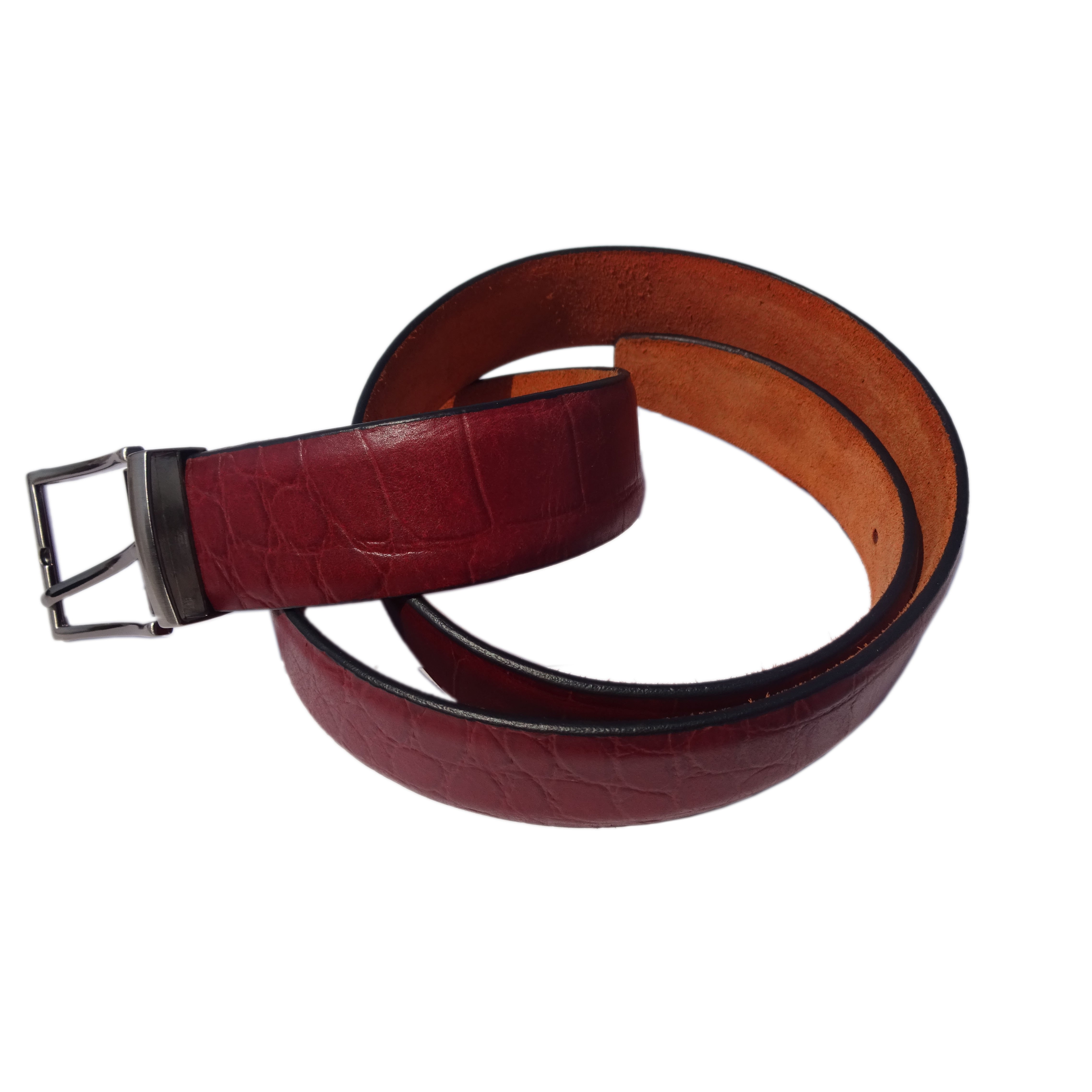 Genuine Leather reversible Belts Man Business Cow Leather Snap On Pin Buckle Belts for Men Real Leather Split