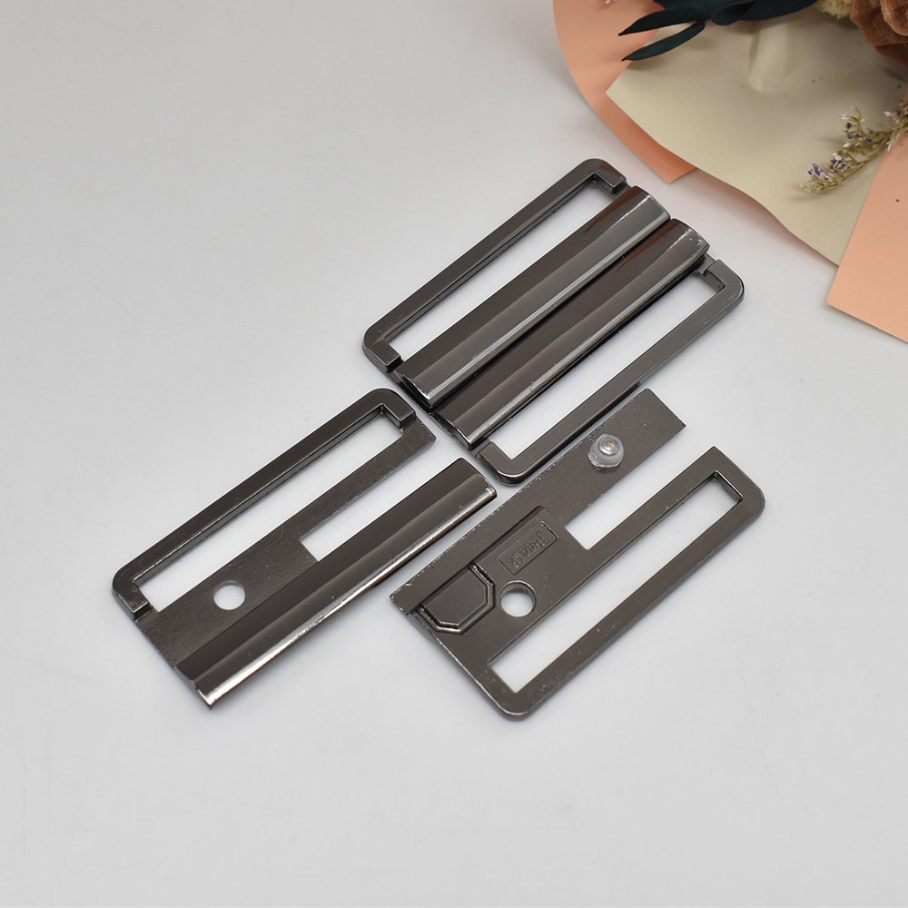 Hot selling Bra Bikini Alloy Swimsuit Fasteners left and right curverd metal buckle For Luxury Swimsuit/Straps Hook/underwear