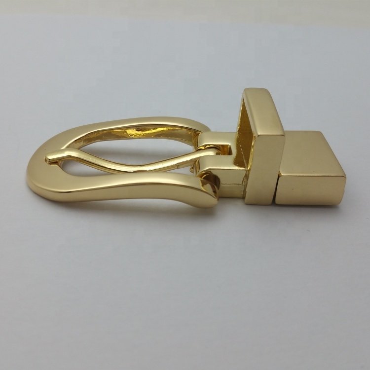Zinc Alloy reversible Belt Buckle Factory Pin Belt Buckle golden 15mm decorative pin belt buckle for women