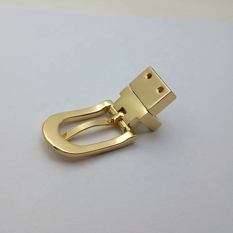 Zinc Alloy reversible Belt Buckle Factory Pin Belt Buckle golden 15mm decorative pin belt buckle for women