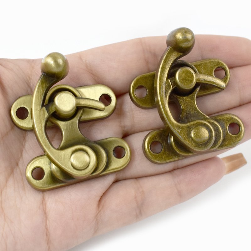 Deepeel BF733 45X39mm Handbag Lock Hasp Clasp Retro Box Casting Lock Buckle DIY Luggage Replacement Bag Lock Accessories