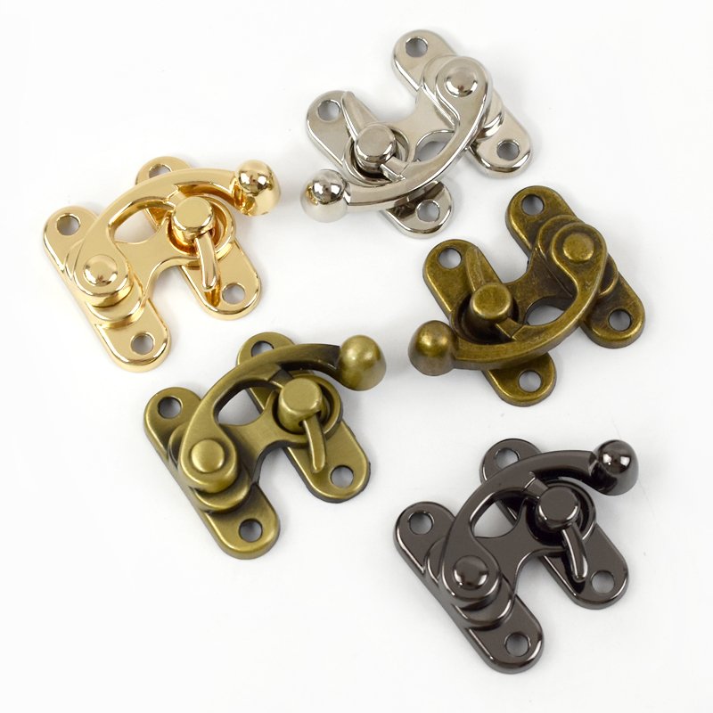 Deepeel BF733 45X39mm Handbag Lock Hasp Clasp Retro Box Casting Lock Buckle DIY Luggage Replacement Bag Lock Accessories